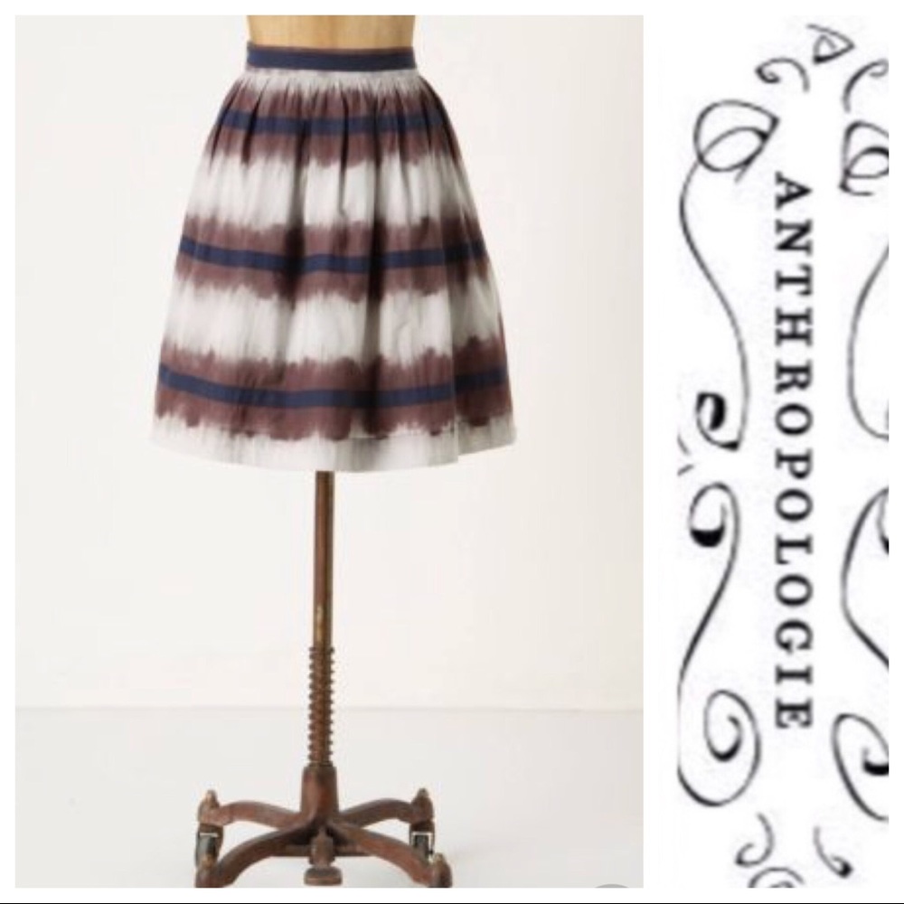 Anthropologie Edme & Esyllte Inkwell Skirt